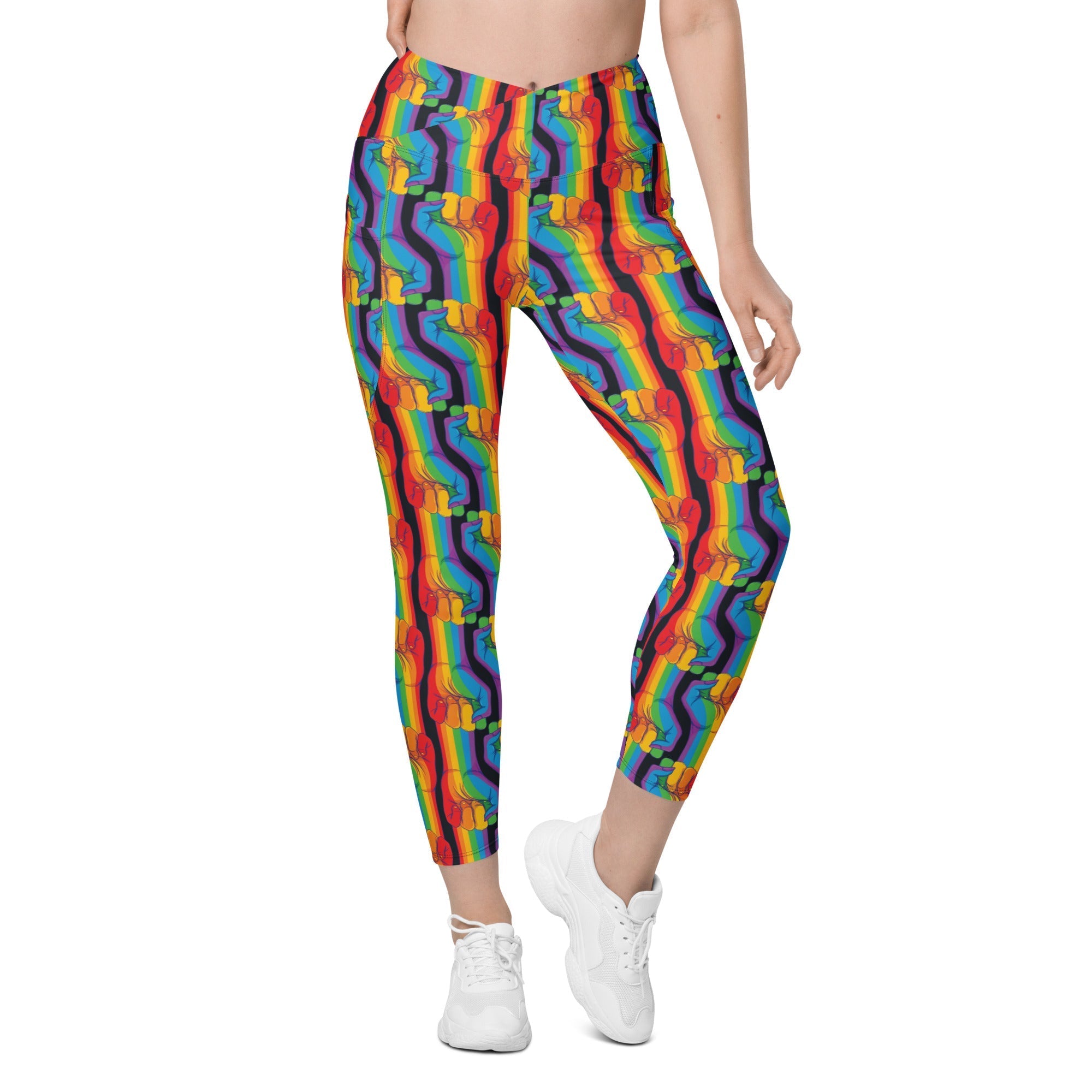 Pride Activist Crossover Leggings With Pockets