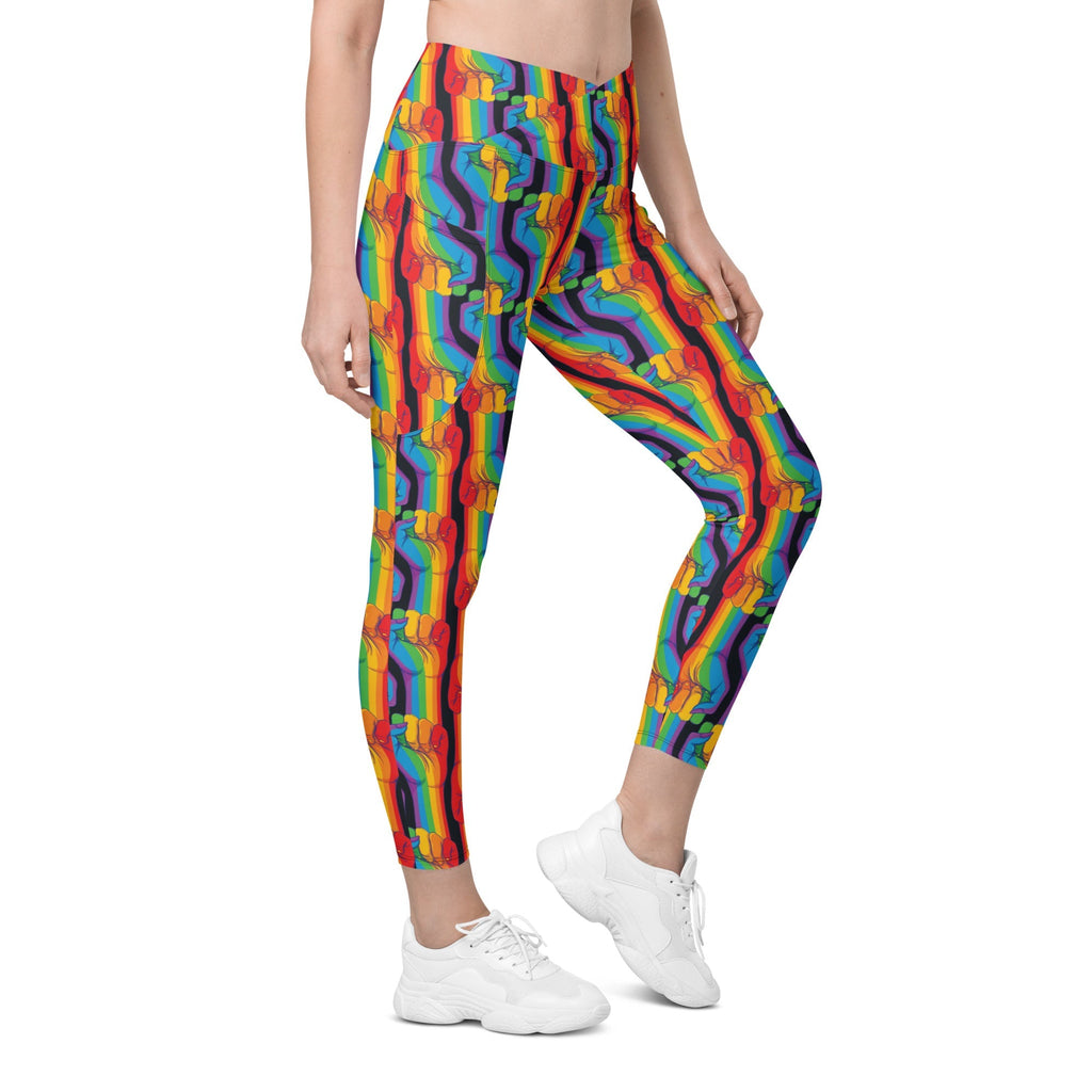 Pride Activist Crossover Leggings With Pockets