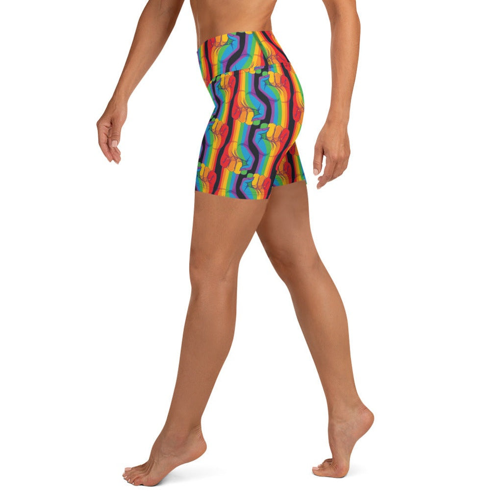 Pride Activist Yoga Shorts
