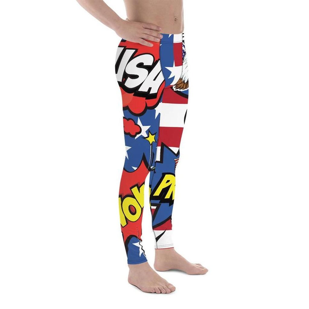 Proud American Pop Art Men's Leggings
