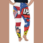 Proud American Pop Art Plus Size Leggings