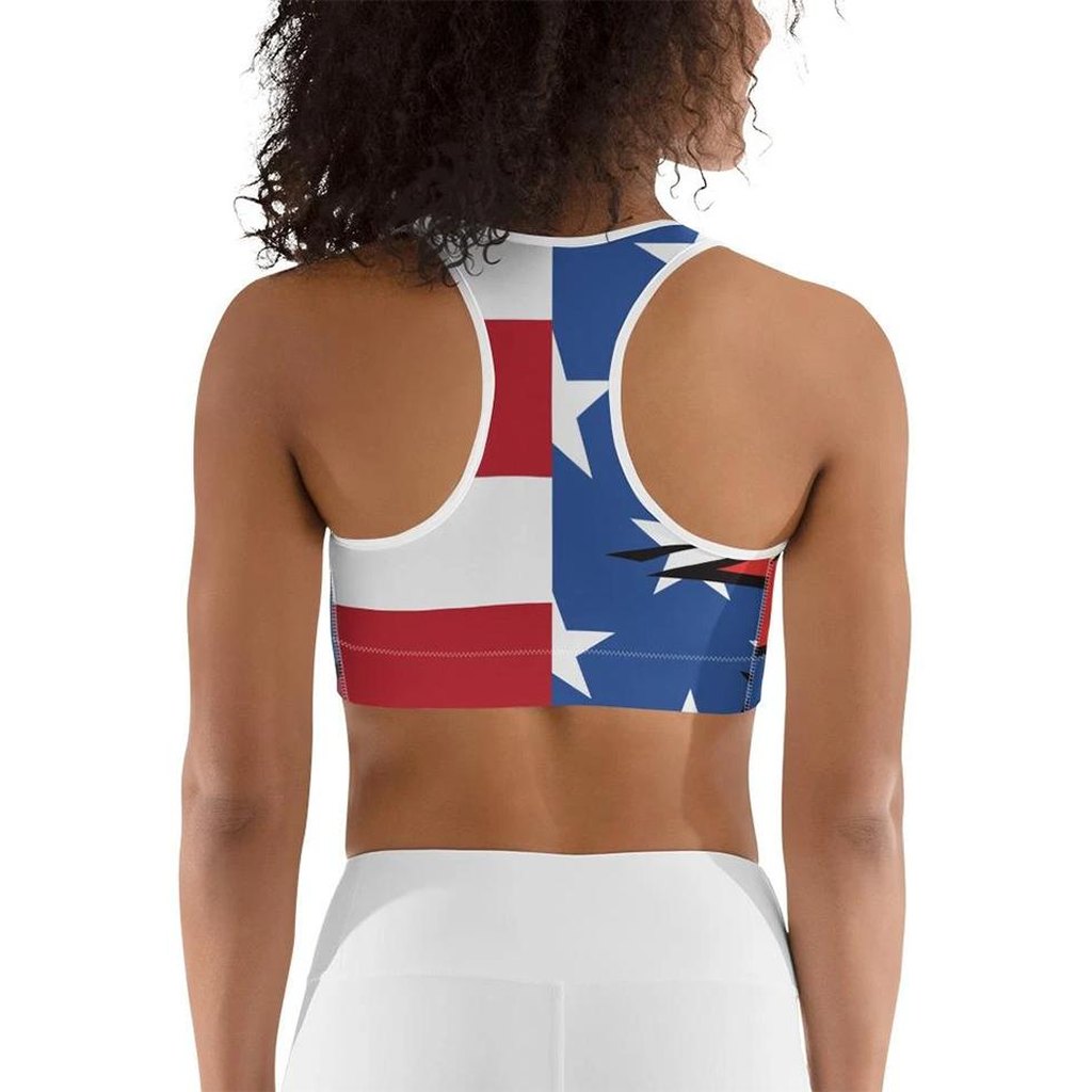 Proud American Pop Art Sports Bra