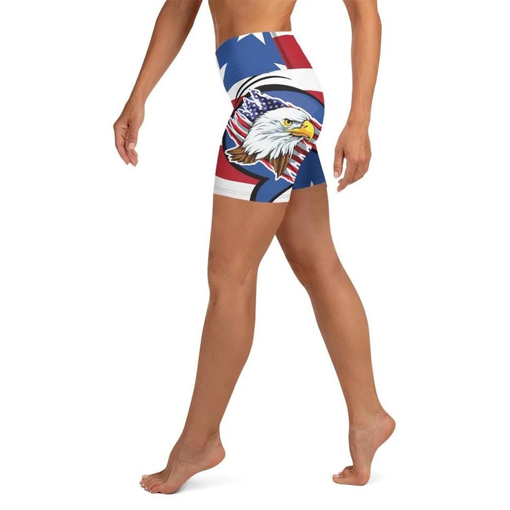Proud American Pop Art Yoga Shorts