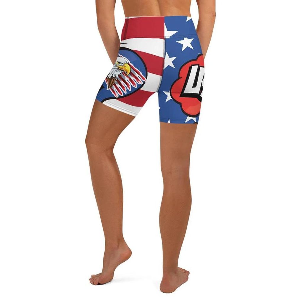 Proud American Pop Art Yoga Shorts