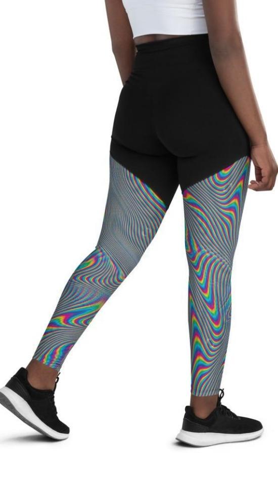 Psychedelic Abstract Compression Leggings