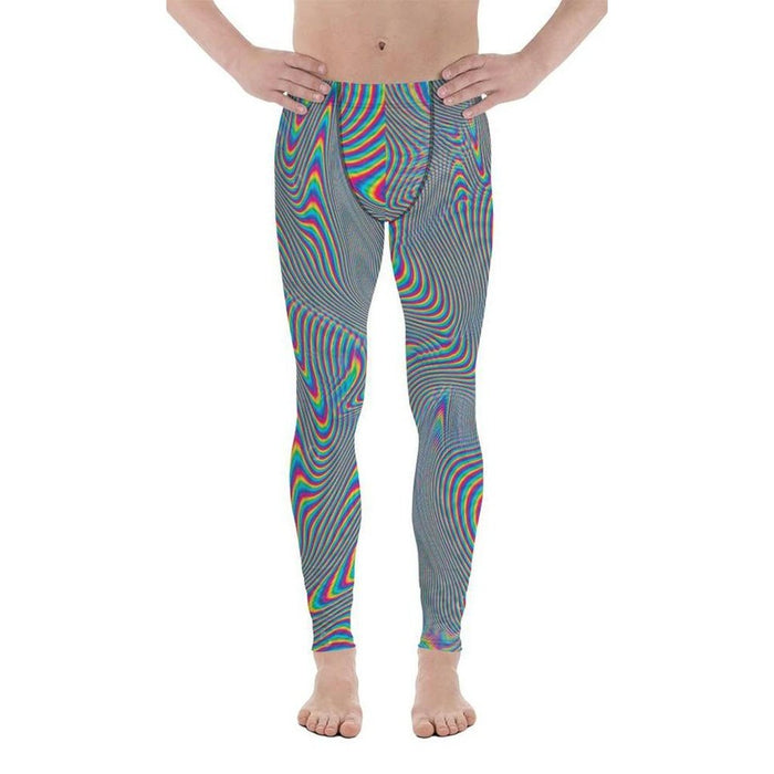 Abstract Psychedelic Men's Leggings