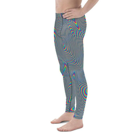 Blue Psychedelic Men's Leggings