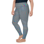 Psychedelic Abstract Plus Size Leggings