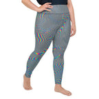 Psychedelic Abstract Plus Size Leggings
