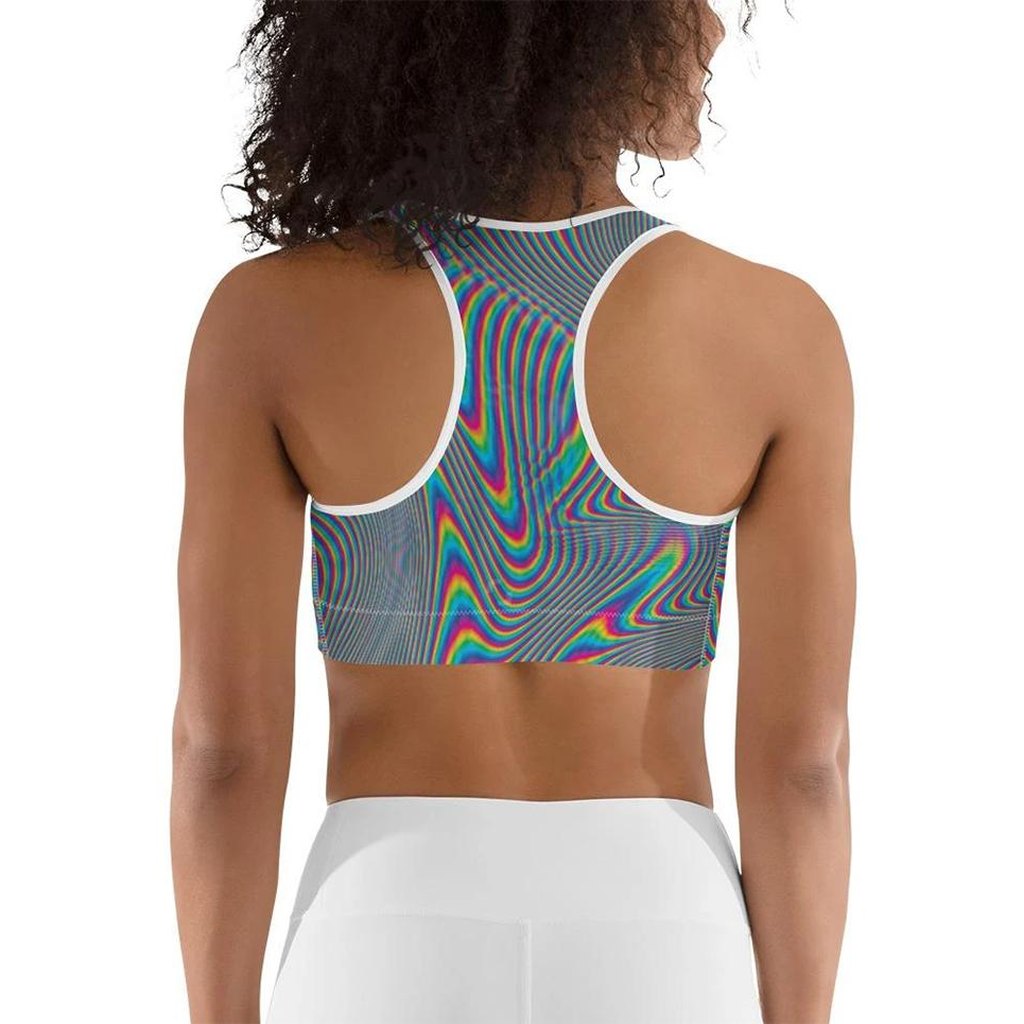 Psychedelic Abstract Sports Bra