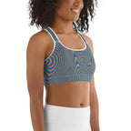 Psychedelic Abstract Sports Bra