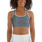 Psychedelic Abstract Sports Bra