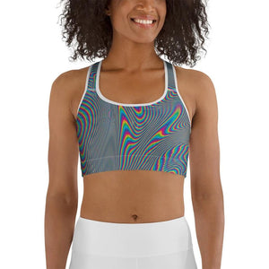 Psychedelic Abstract Sports Bra