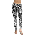 Psychedelic Black & White Leggings