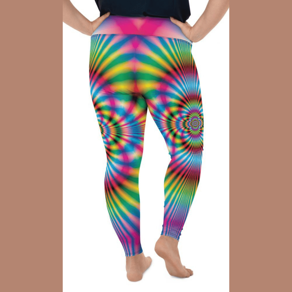 Psychedelic Rave Plus Size Leggings