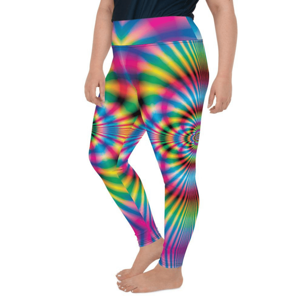 Psychedelic Rave Plus Size Leggings