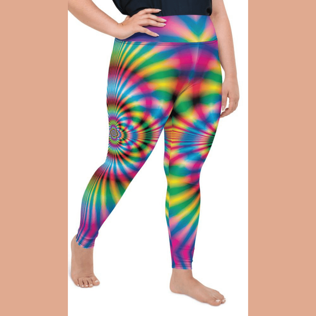 Psychedelic Rave Plus Size Leggings