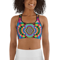 Psychedelic Rave Sports Bra