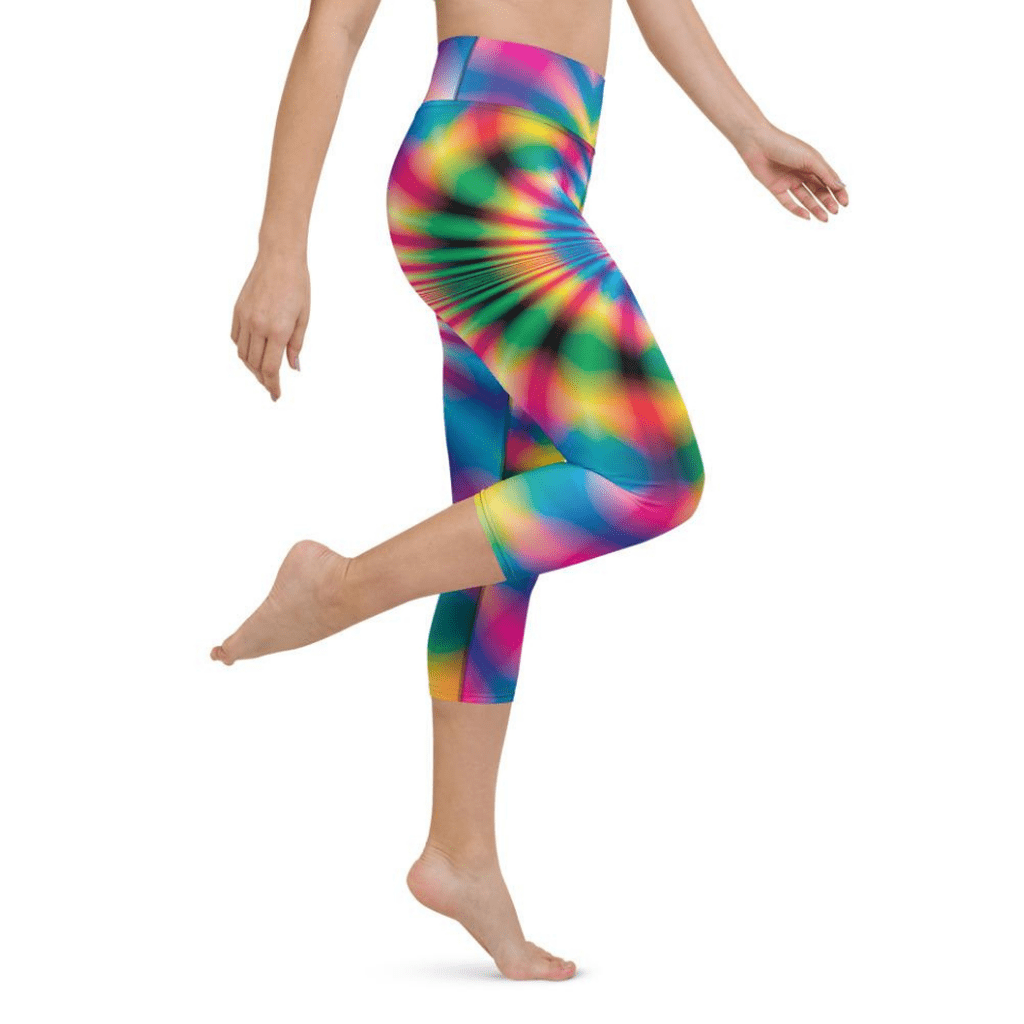Psychedelic Rave Yoga Capris