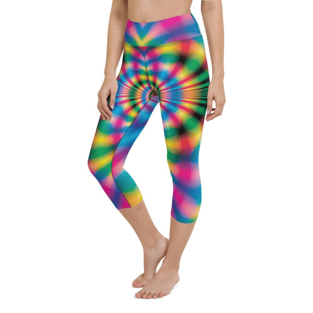 Psychedelic Rave Yoga Capris