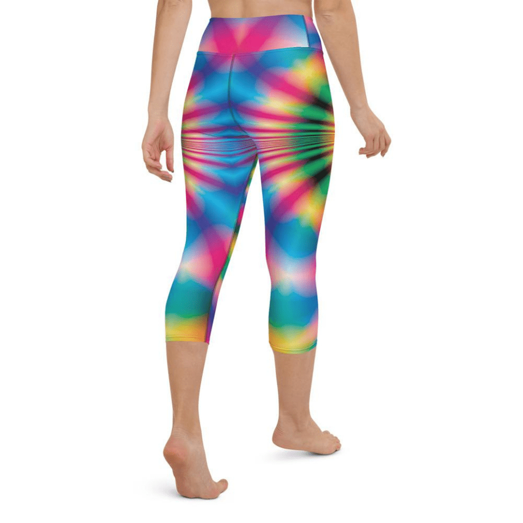 Psychedelic Rave Yoga Capris