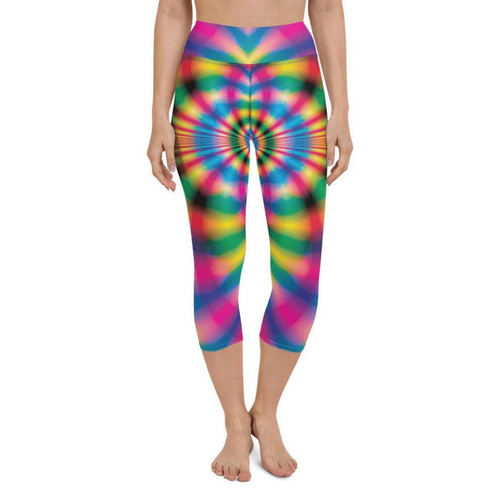 Psychedelic Rave Yoga Capris