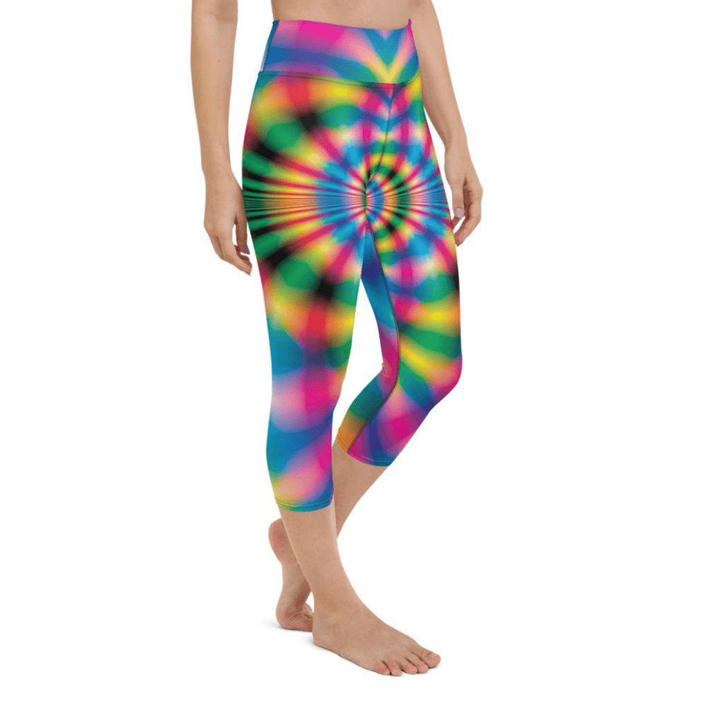 Psychedelic Rave Yoga Capris