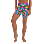 Psychedelic Rave Yoga Shorts