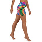 Psychedelic Rave Yoga Shorts