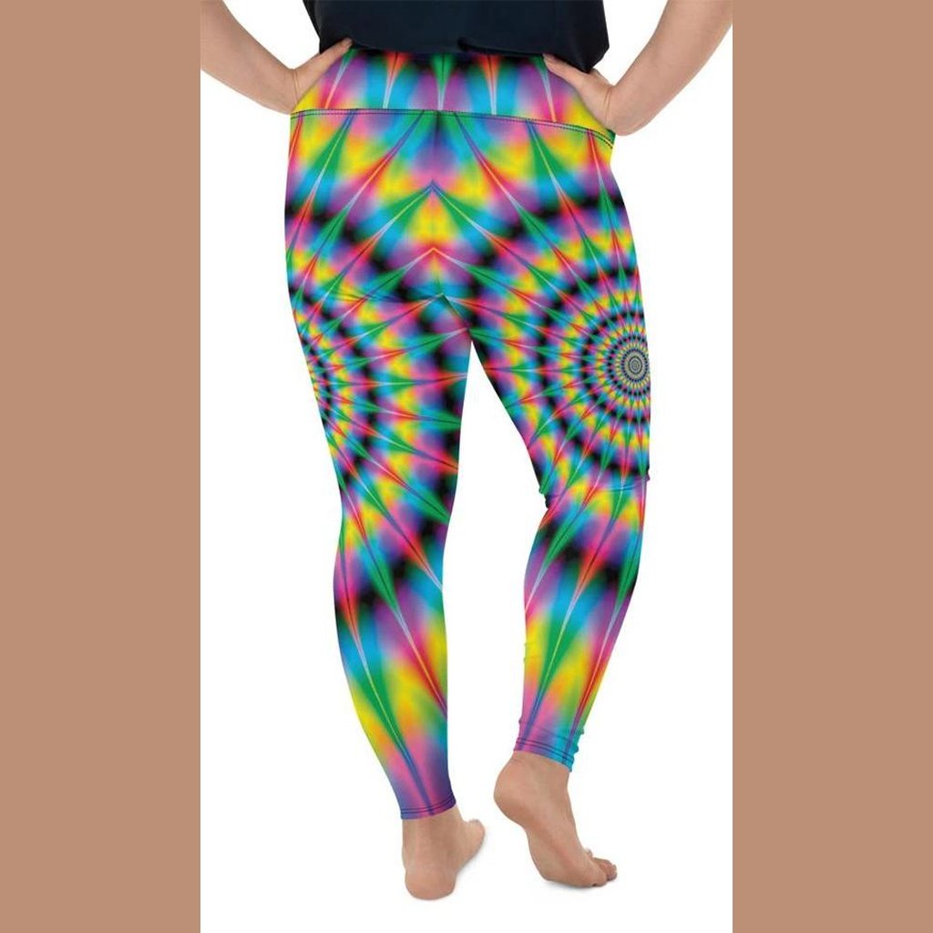 Psychedelic Ring Plus Size Leggings