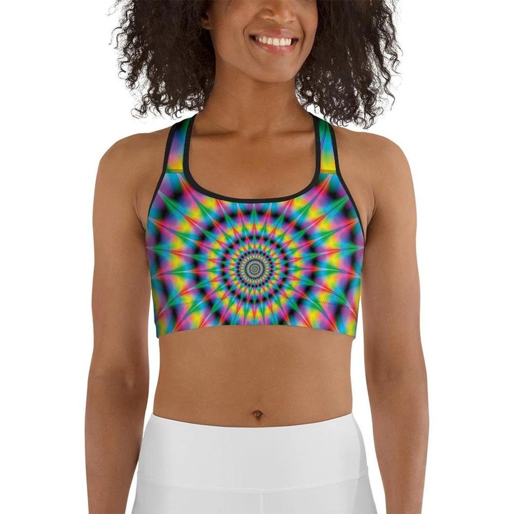 Psychedelic Ring Sports Bra
