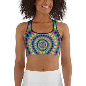 Psychedelic Ring Sports Bra