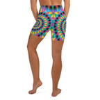 Psychedelic Ring Yoga Shorts
