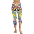 Psychedelic Sun Print Capris
