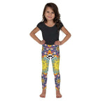 Psychedelic Sun Print Kid's Leggings