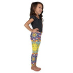 Psychedelic Sun Print Kid's Leggings