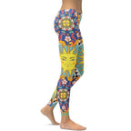 Psychedelic Sun Print Leggings