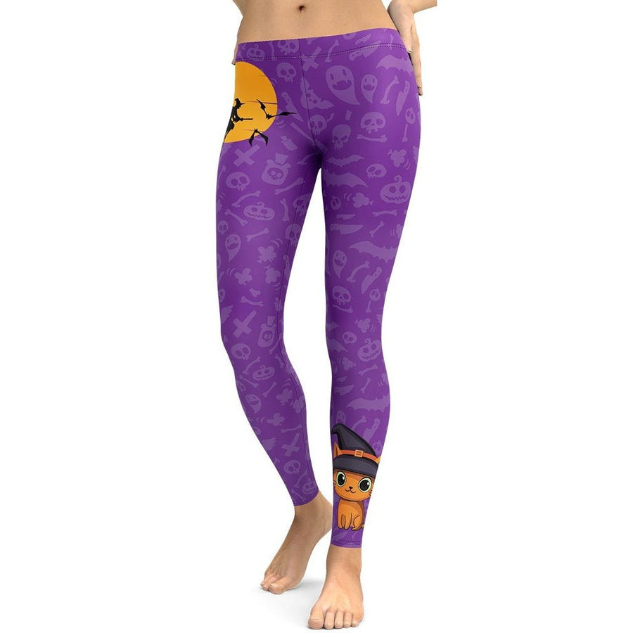 Pumpkin Pocket Halloween Leggings Women's Halloween Outfits FIERCEPULSE