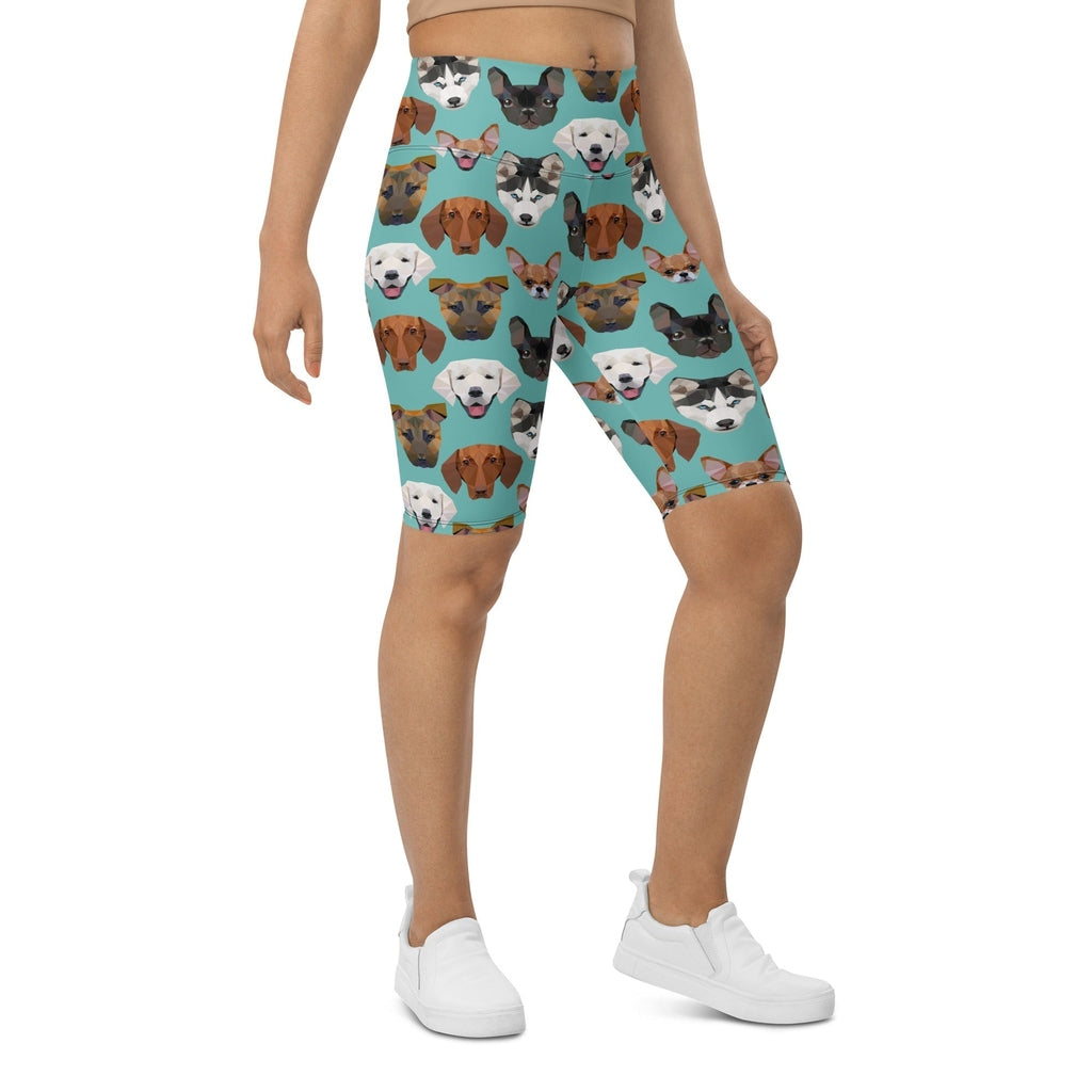 Pup Pattern Biker Shorts