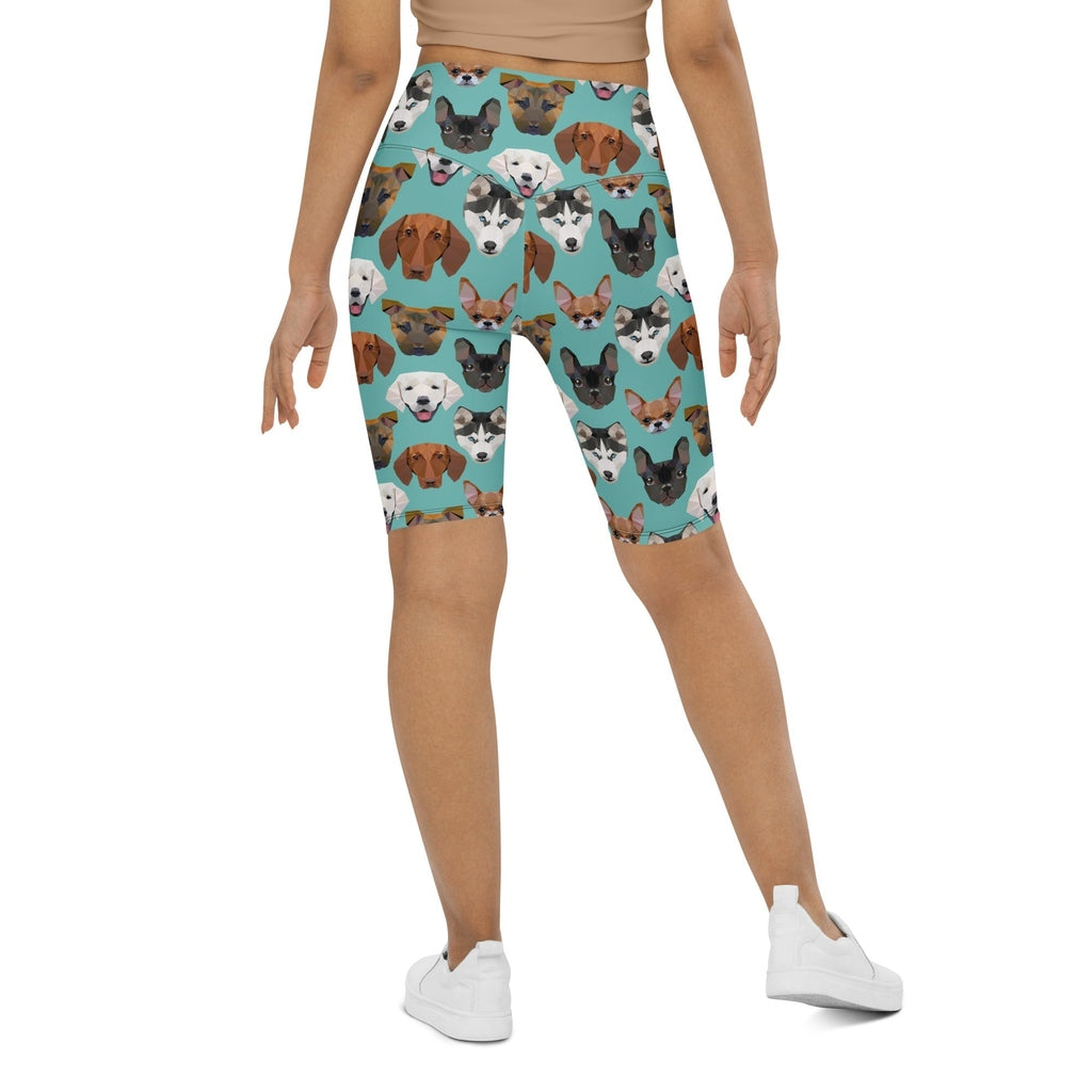 Pup Pattern Biker Shorts