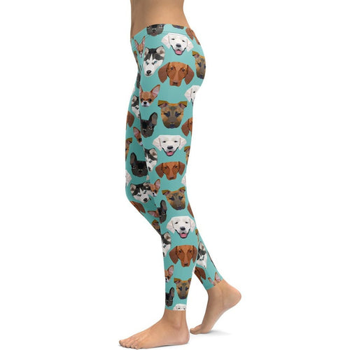 Pup Pattern Leggings