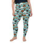 Pup Pattern Plus Size Leggings