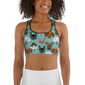 Pup Pattern Sports Bra