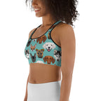 Pup Pattern Sports Bra