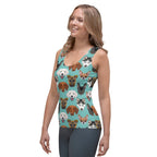 Pup Pattern Tank Top