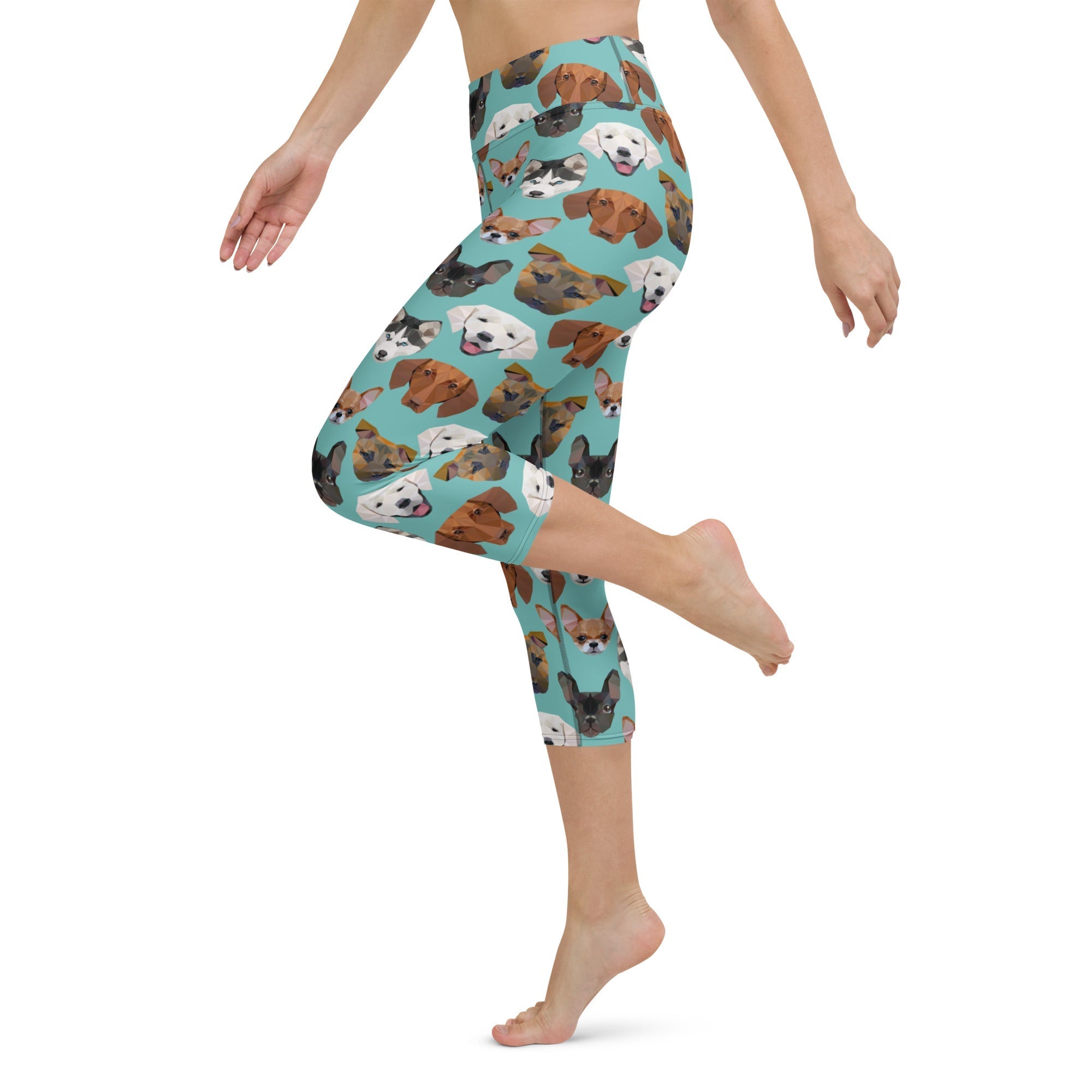 Pup Pattern Yoga Capris