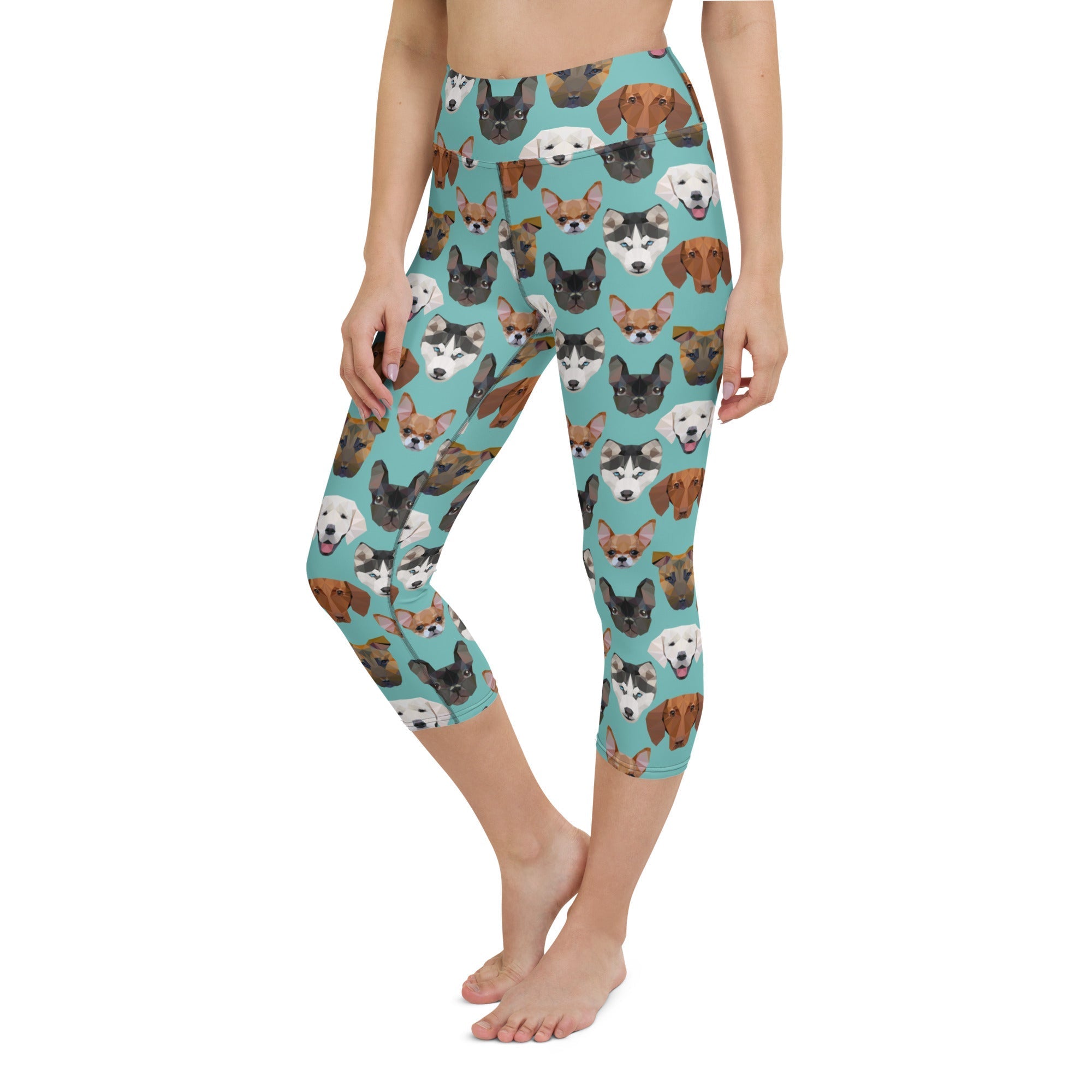 Pup Pattern Yoga Capris