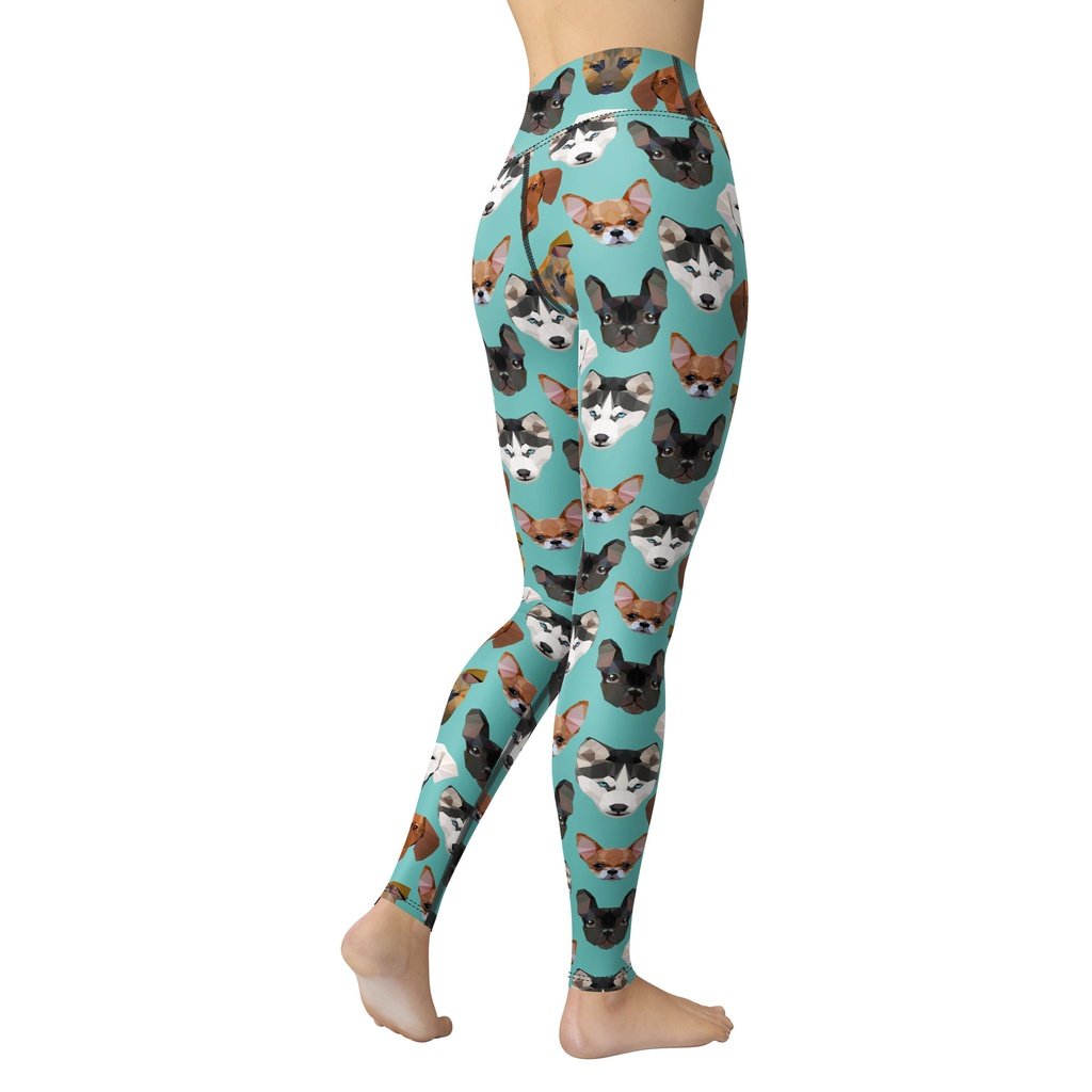 Pup Pattern Yoga Leggings