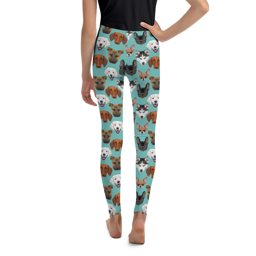 Pup Pattern Youth Leggings