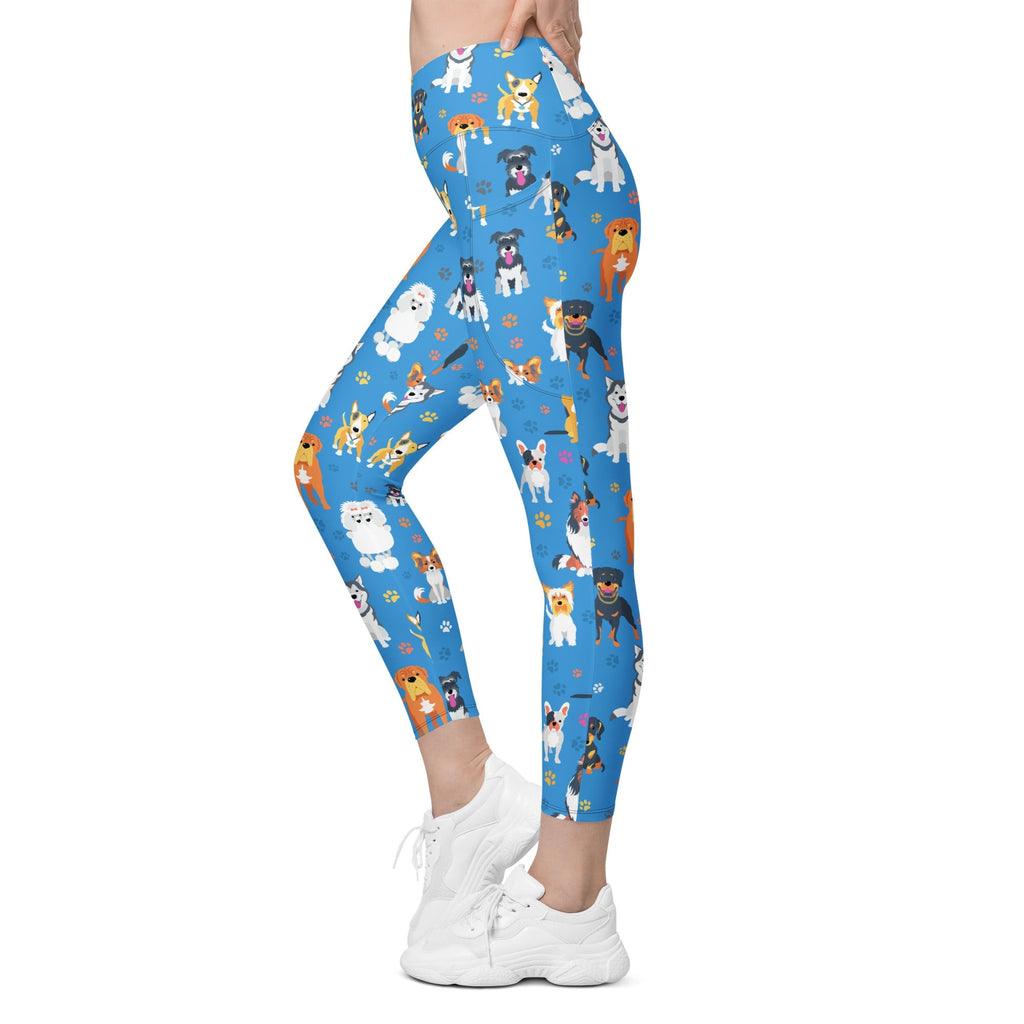 Puppies & Paws Crossover Leggings With Pockets